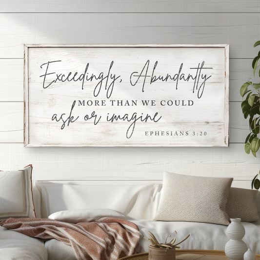 More Than We Could Ask Faith Canvas