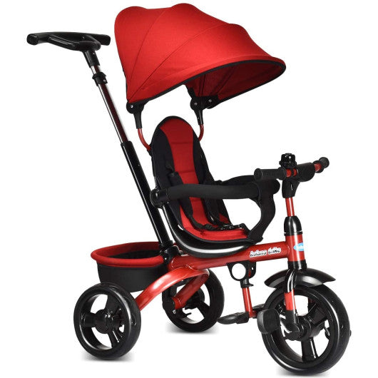 4-in-1 Convertible Kids Tricycle — Red