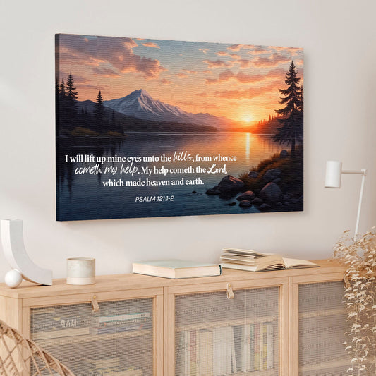 Psalm 121 Song of Ascents Canvas