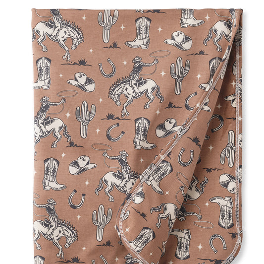 Wild Wrangler Bamboo Stroller Blanket