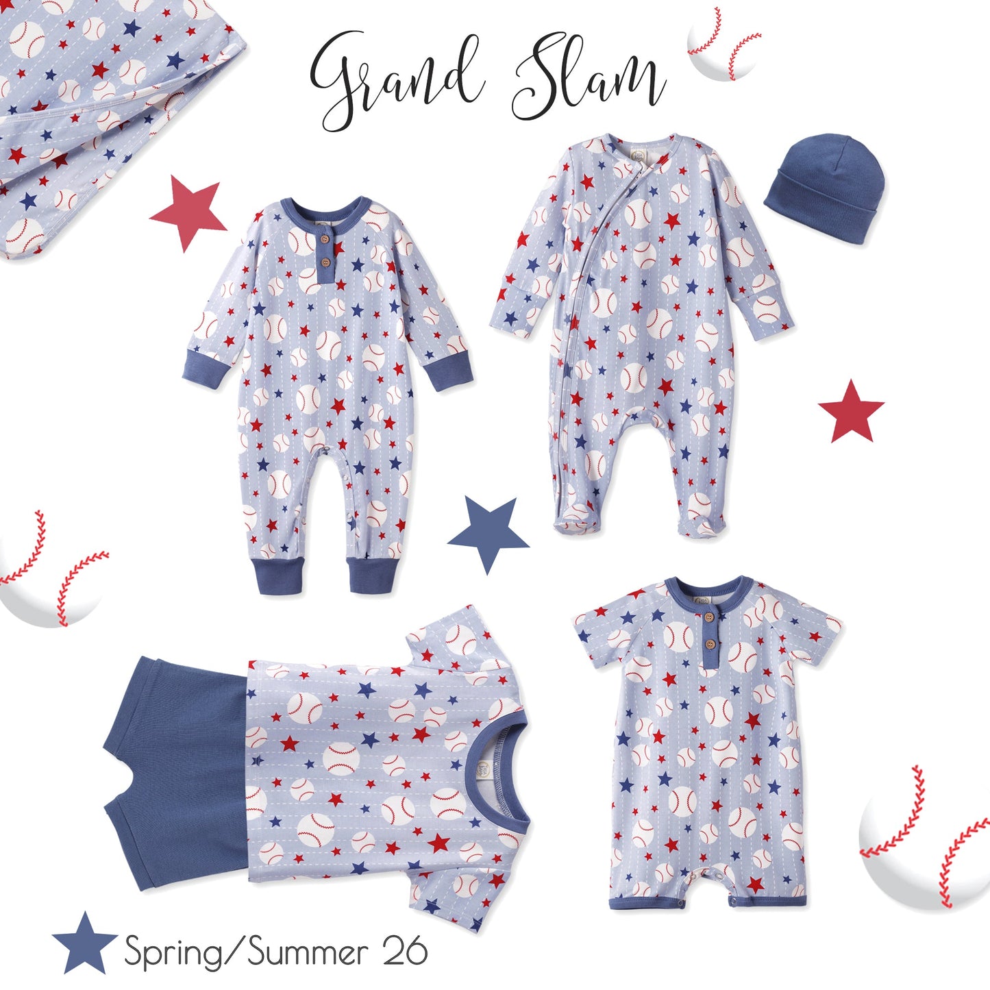 Grand Slam Bamboo Stroller Blanket