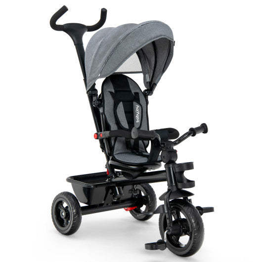 4-in-1 Convertible Kids Tricycle — Gray