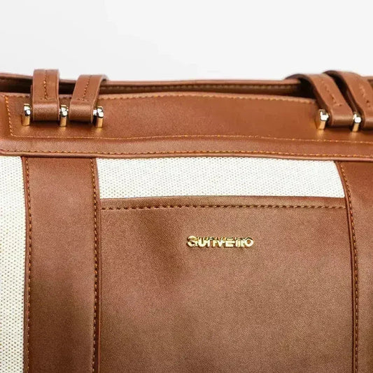 Structured Canvas Diaper Tote