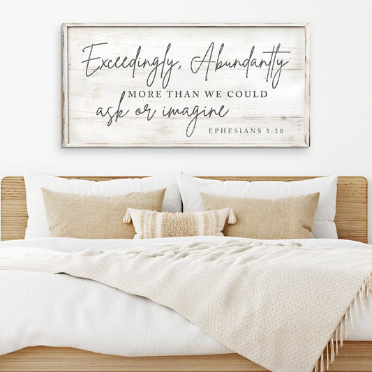 More Than We Could Ask Faith Canvas