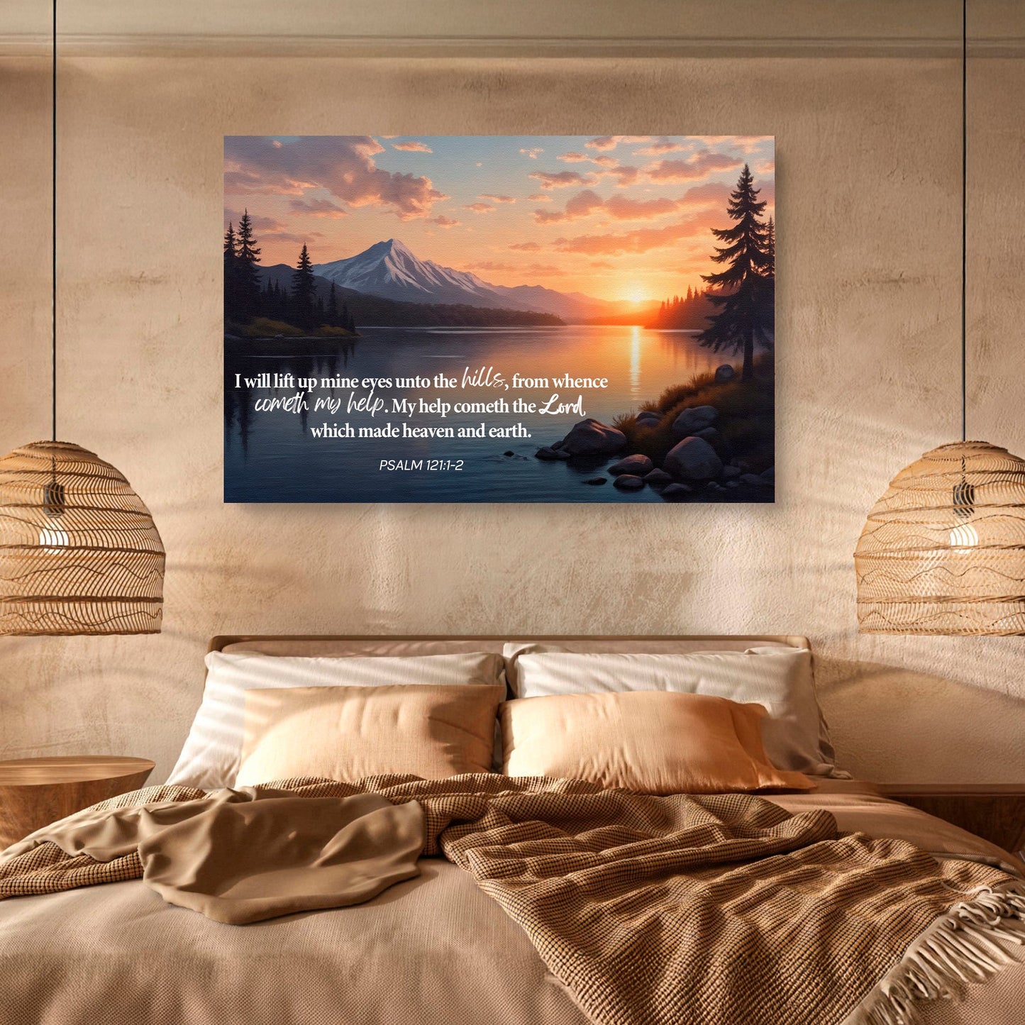 Psalm 121 Song of Ascents Canvas