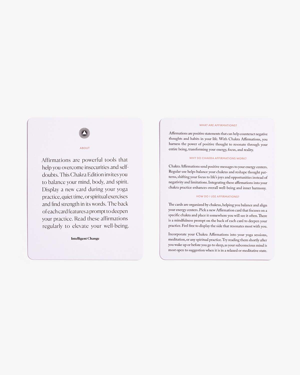 Chakra Affirmation Card Deck