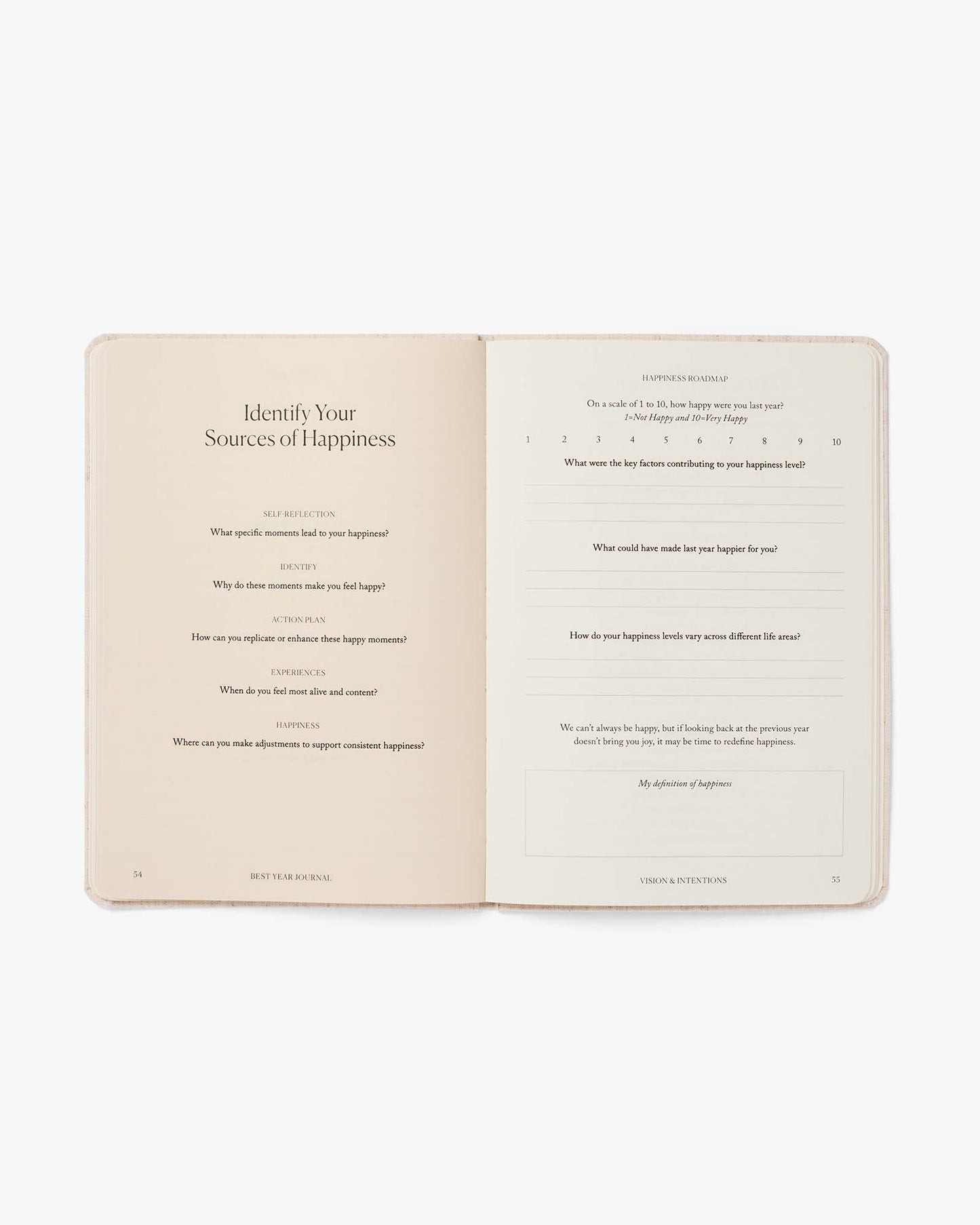 Best Year Journal in Oat Linen