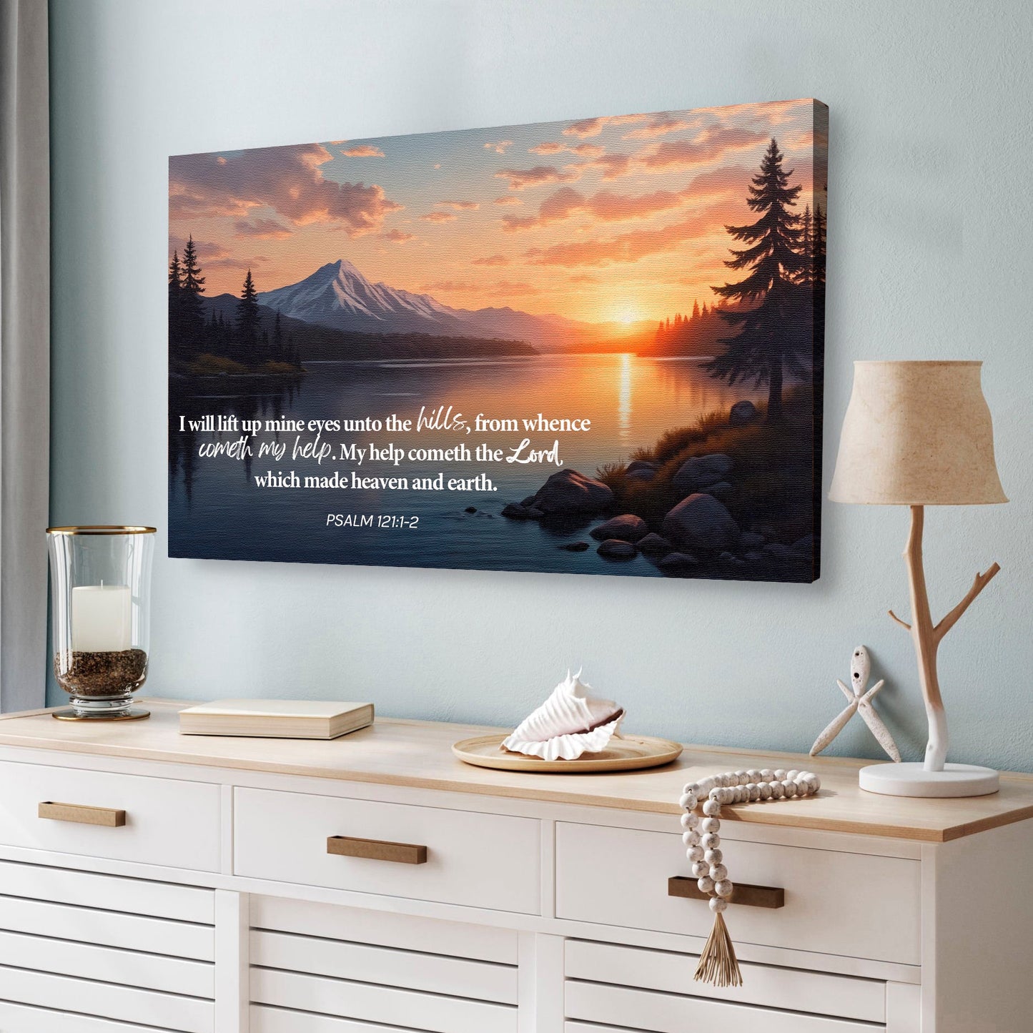 Psalm 121 Song of Ascents Canvas