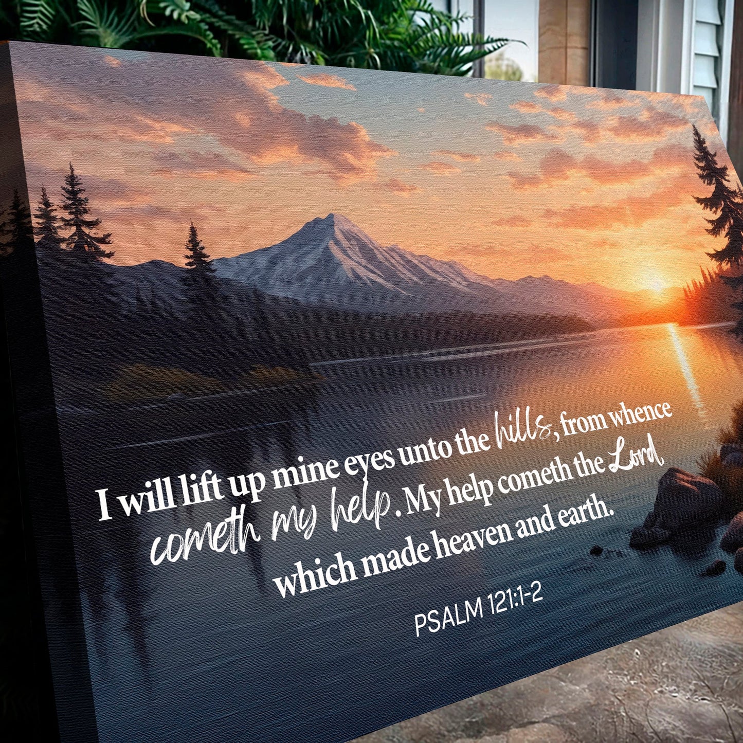 Psalm 121 Song of Ascents Canvas