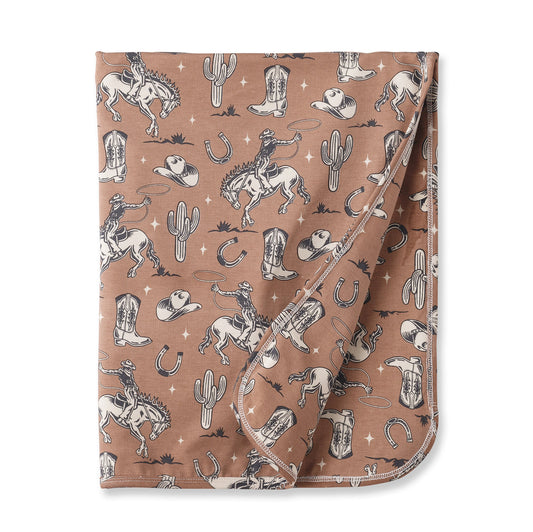 Wild Wrangler Bamboo Stroller Blanket