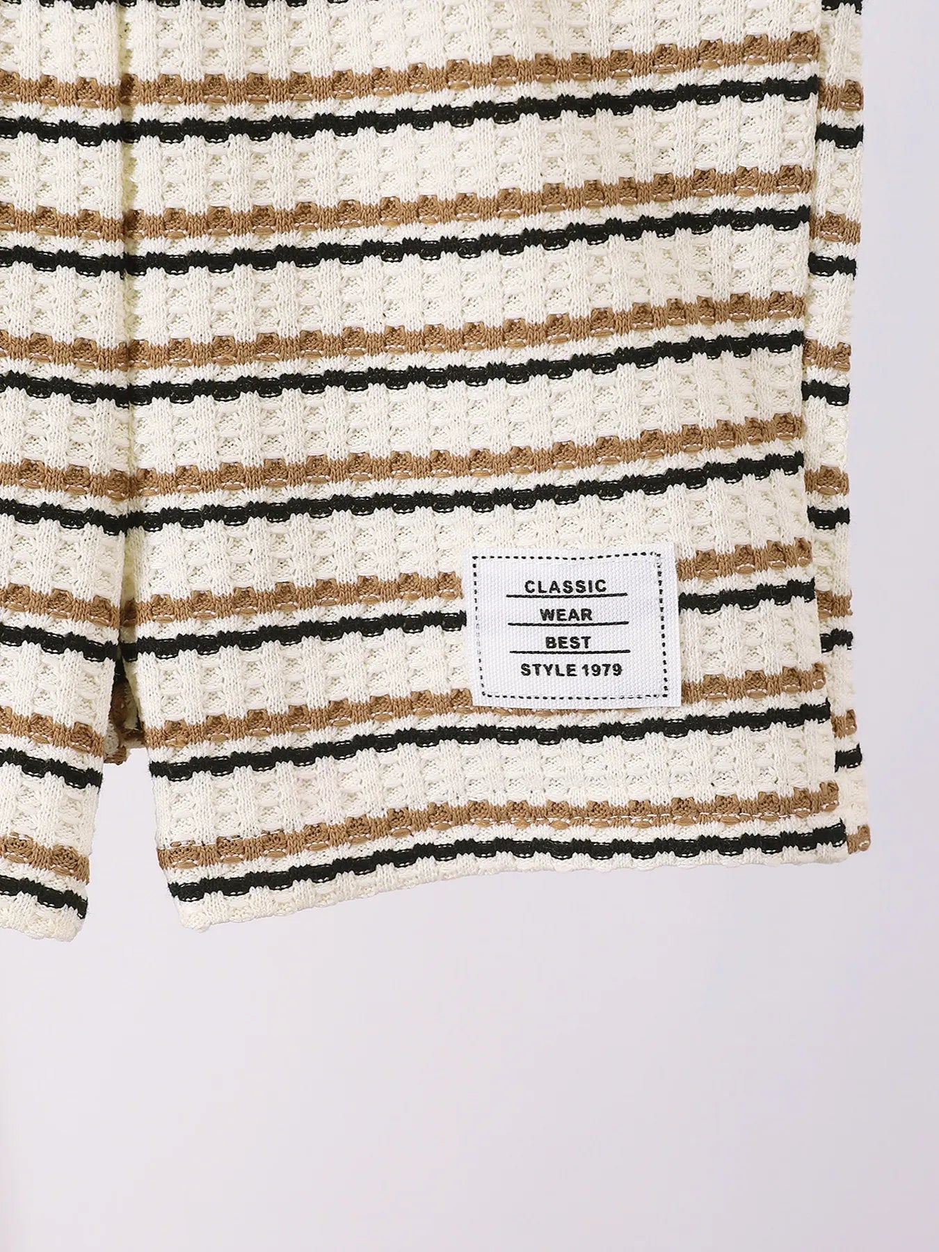 Striped Polo and Pants Set