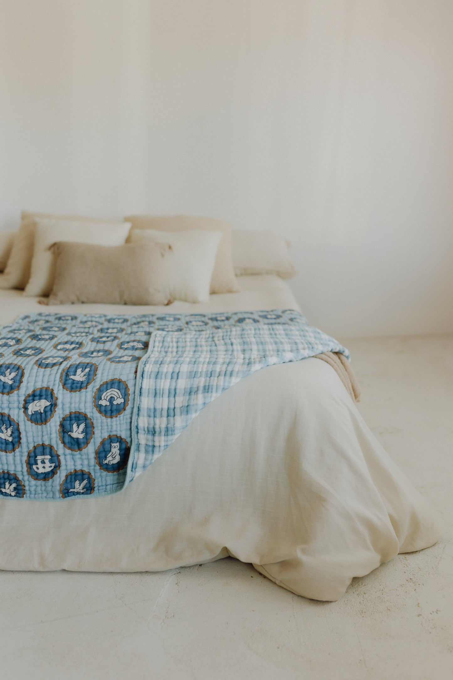 Noah's Ark Muslin Baby Blanket