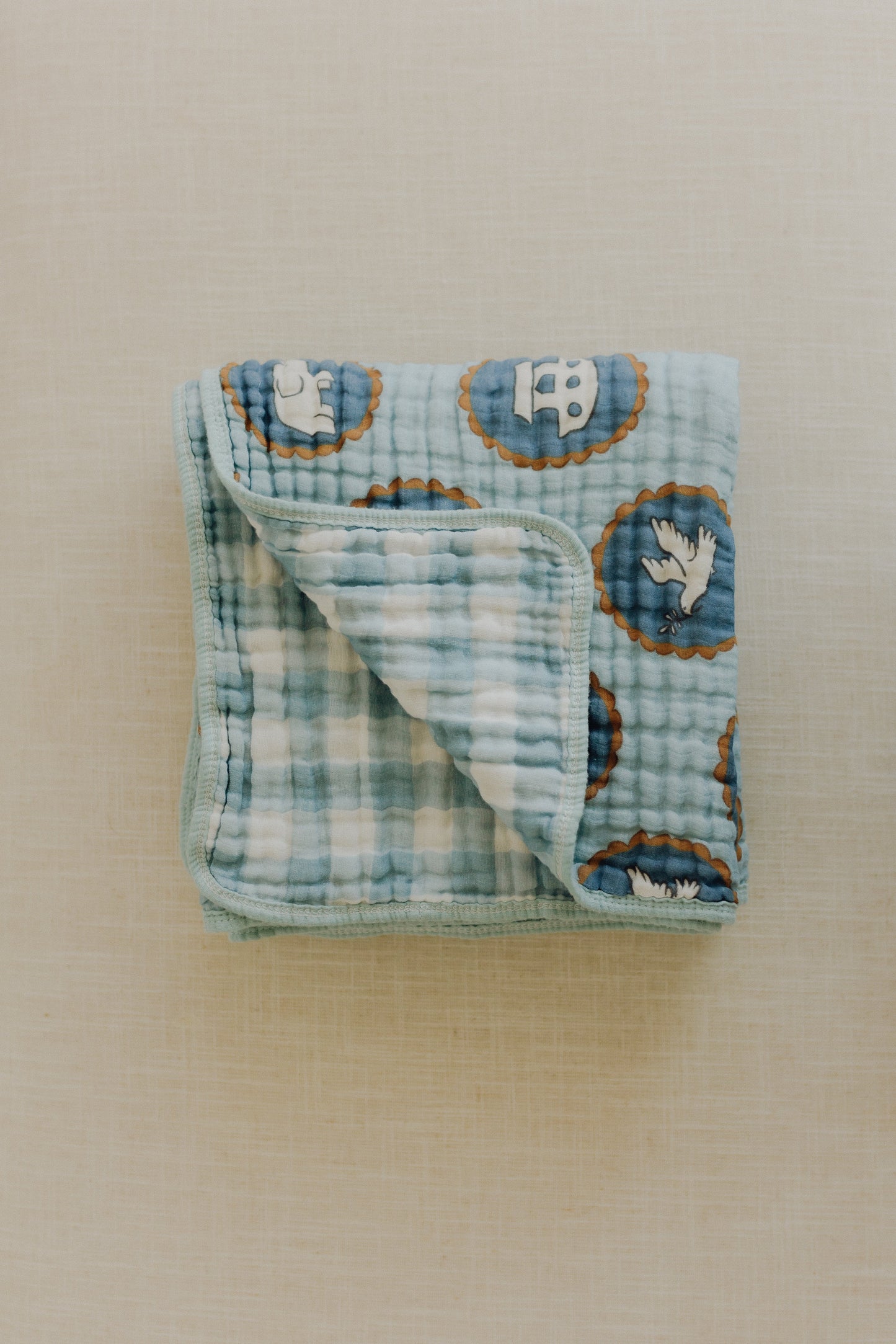 Noah's Ark Muslin Baby Blanket