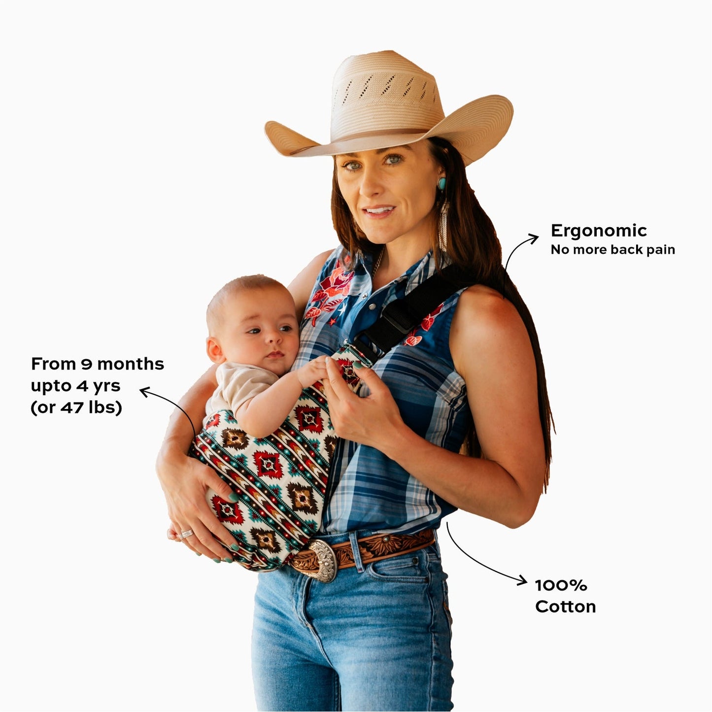 SnugTrail Cotton Baby Carrier — Sunrise Dune