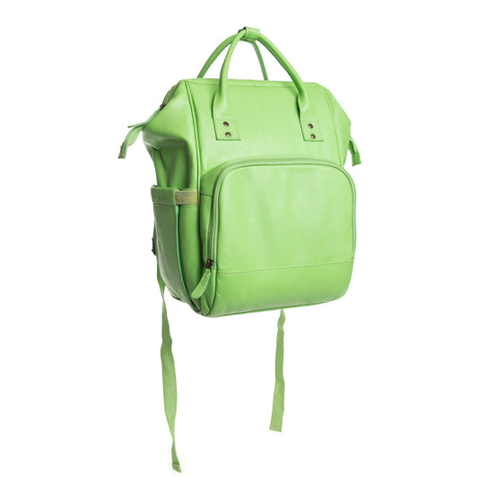 Canyon Colours Leather Diaper Backpack — Willow