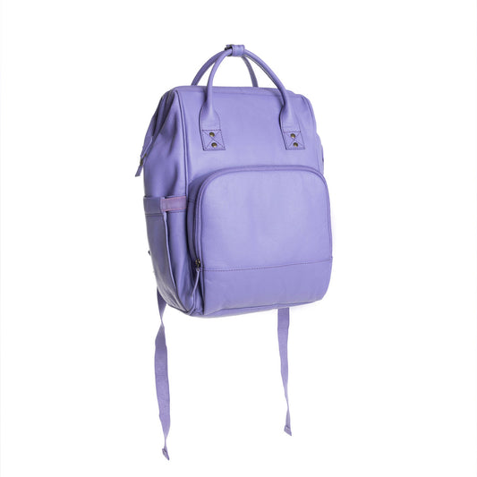 Canyon Colours Leather Diaper Backpack — Lavender
