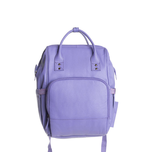 Canyon Colours Leather Diaper Backpack — Lavender