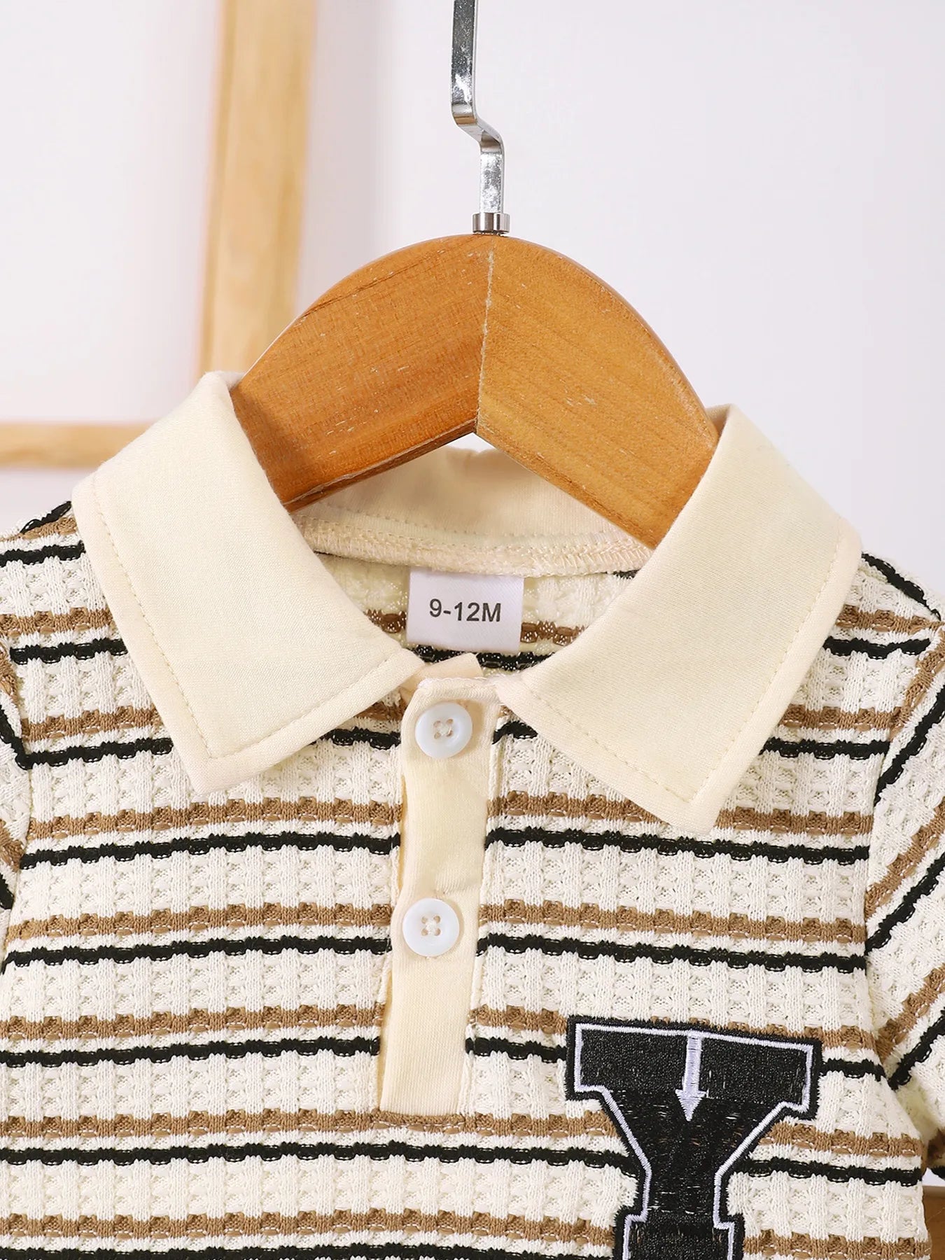 Striped Polo and Pants Set