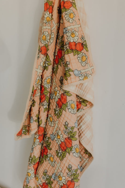 Garden of Eden Muslin Baby Blanket