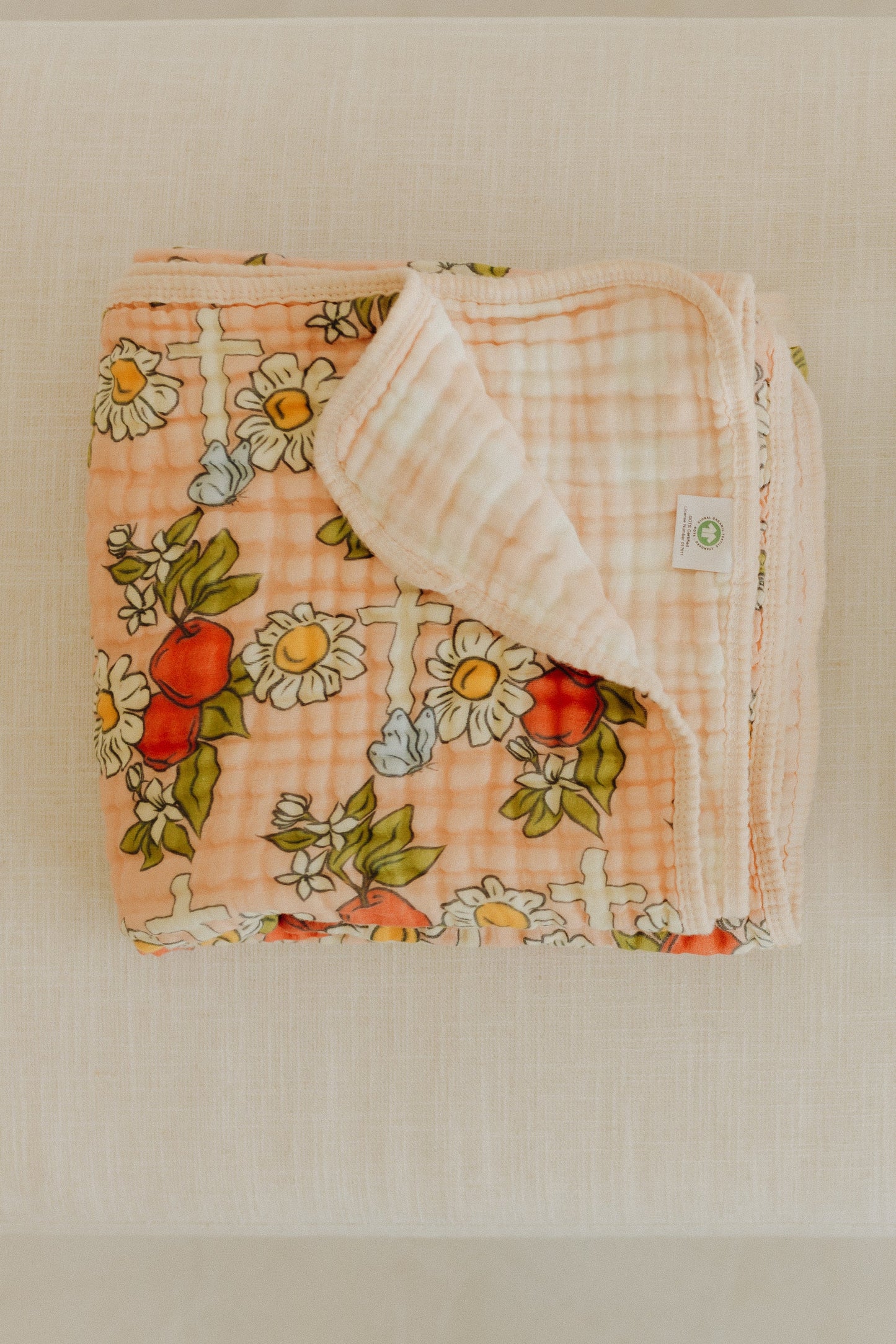 Garden of Eden Muslin Baby Blanket