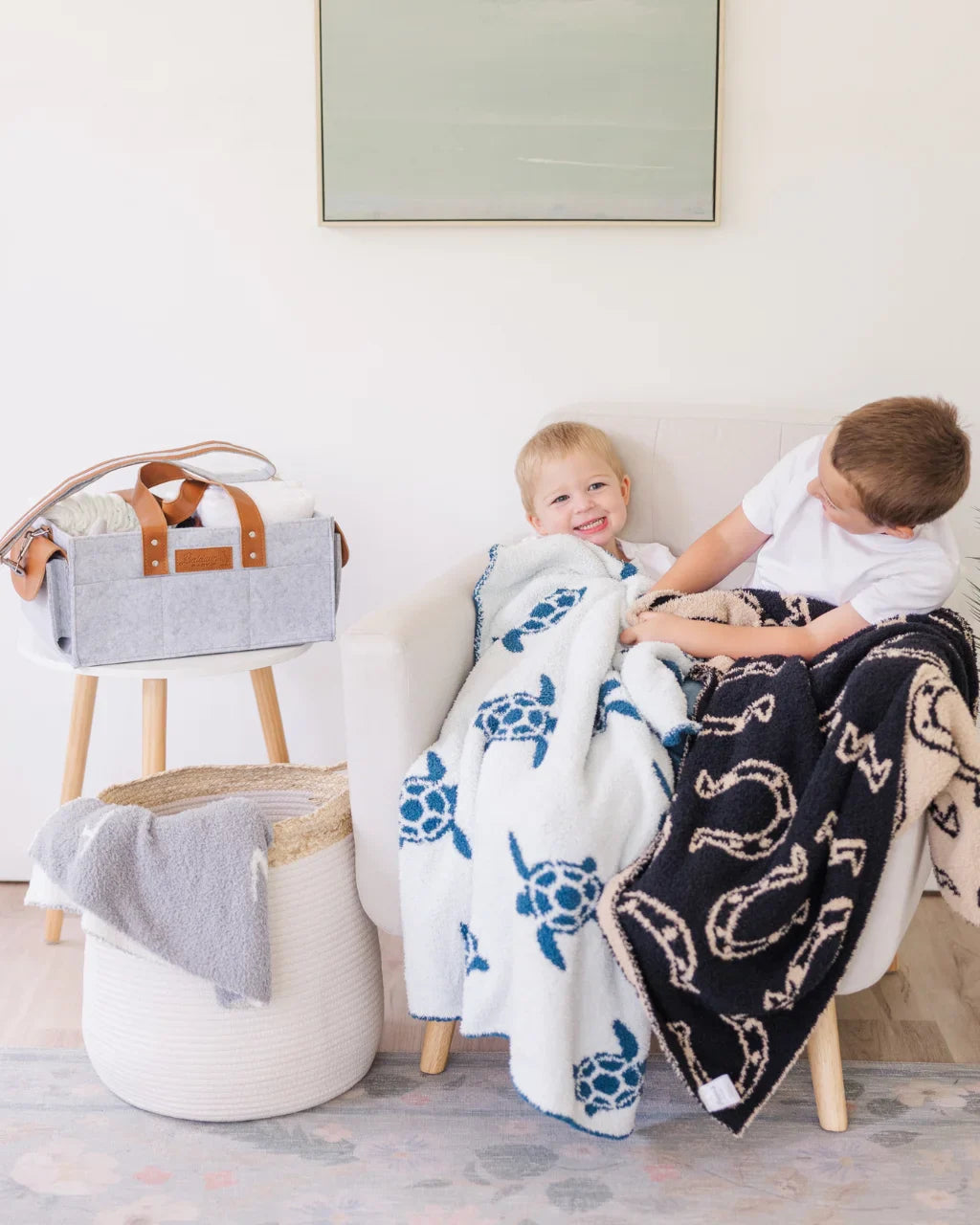 Saddle Down Cotton Baby Blanket