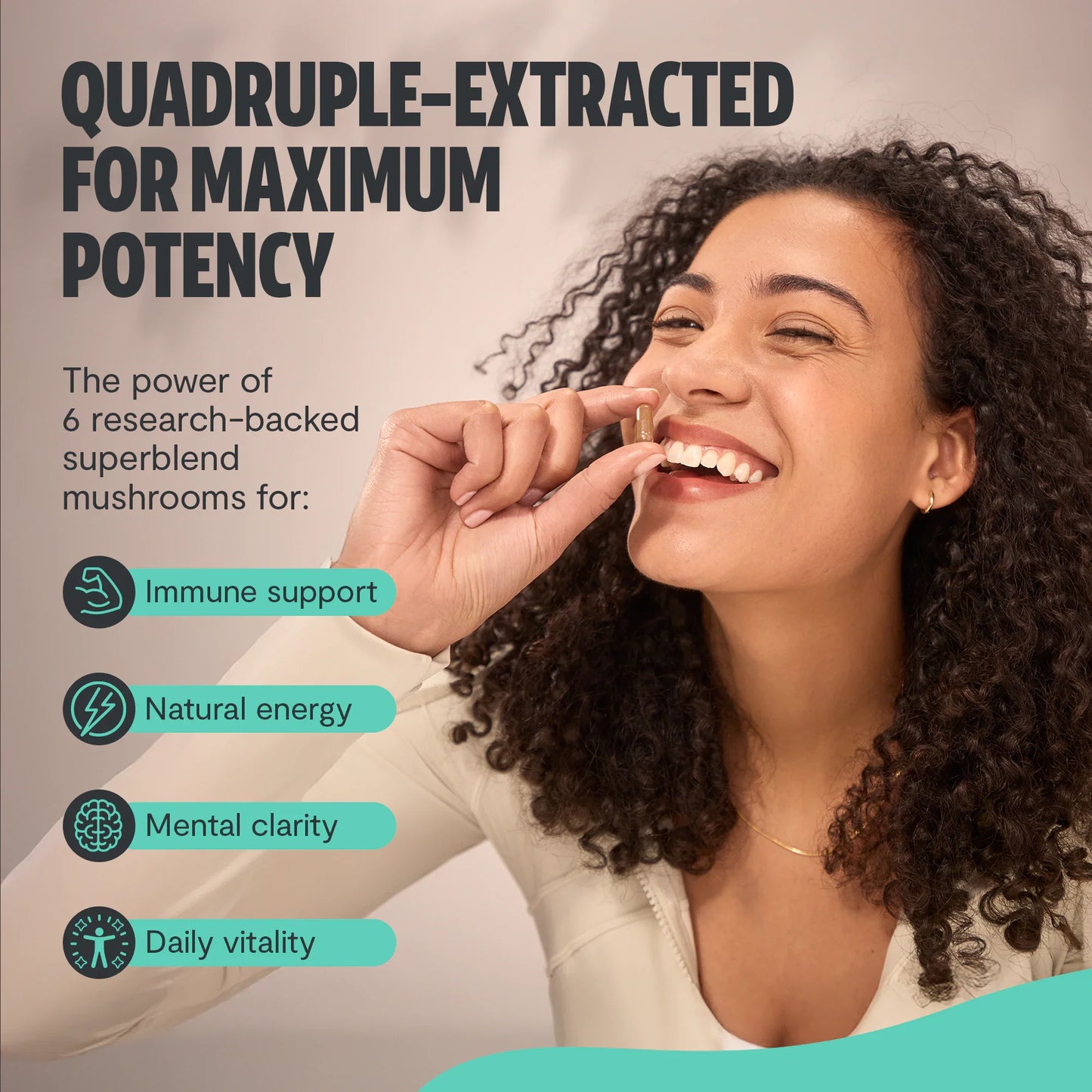 Organic Six-Mushroom Daily Capsules