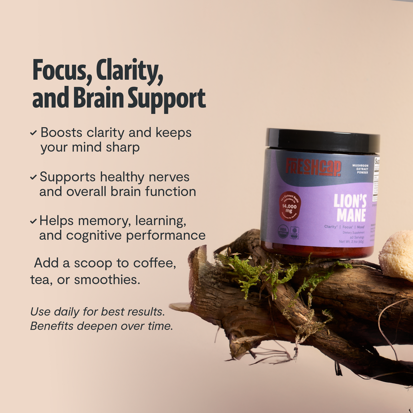 Organic Six-Mushroom Daily Capsules