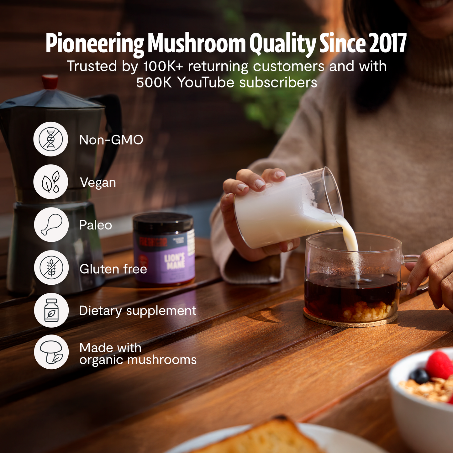 Organic Six-Mushroom Daily Capsules